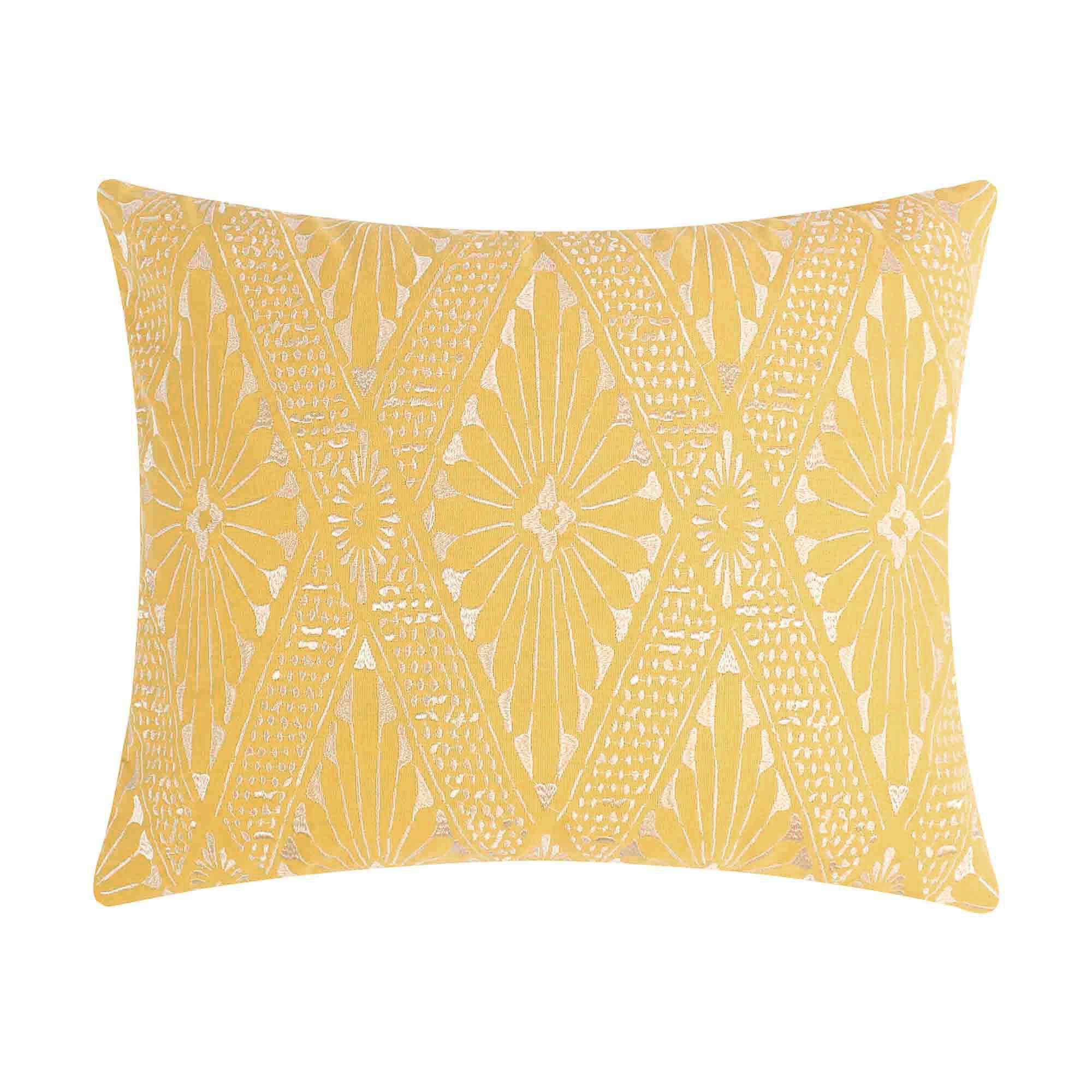 Inaya Yellow Decorative Throw Pillow - Soft & Stylish Cushion for Sofa, Bed, and Home Decor - Perfect for Living Room, Bedroom, and Dorm Room