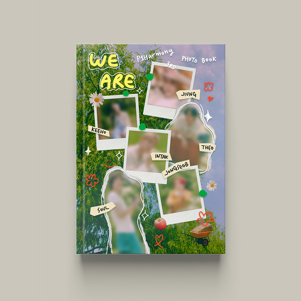 P1HARMONY 3RD PHOTO BOOK 'WE ARE' - K-Pop Photobook Collection for Fans, Ideal for Display & Collecting - Perfect for Home Decor, Gift for K-Pop Lovers, and Fan Meetings
