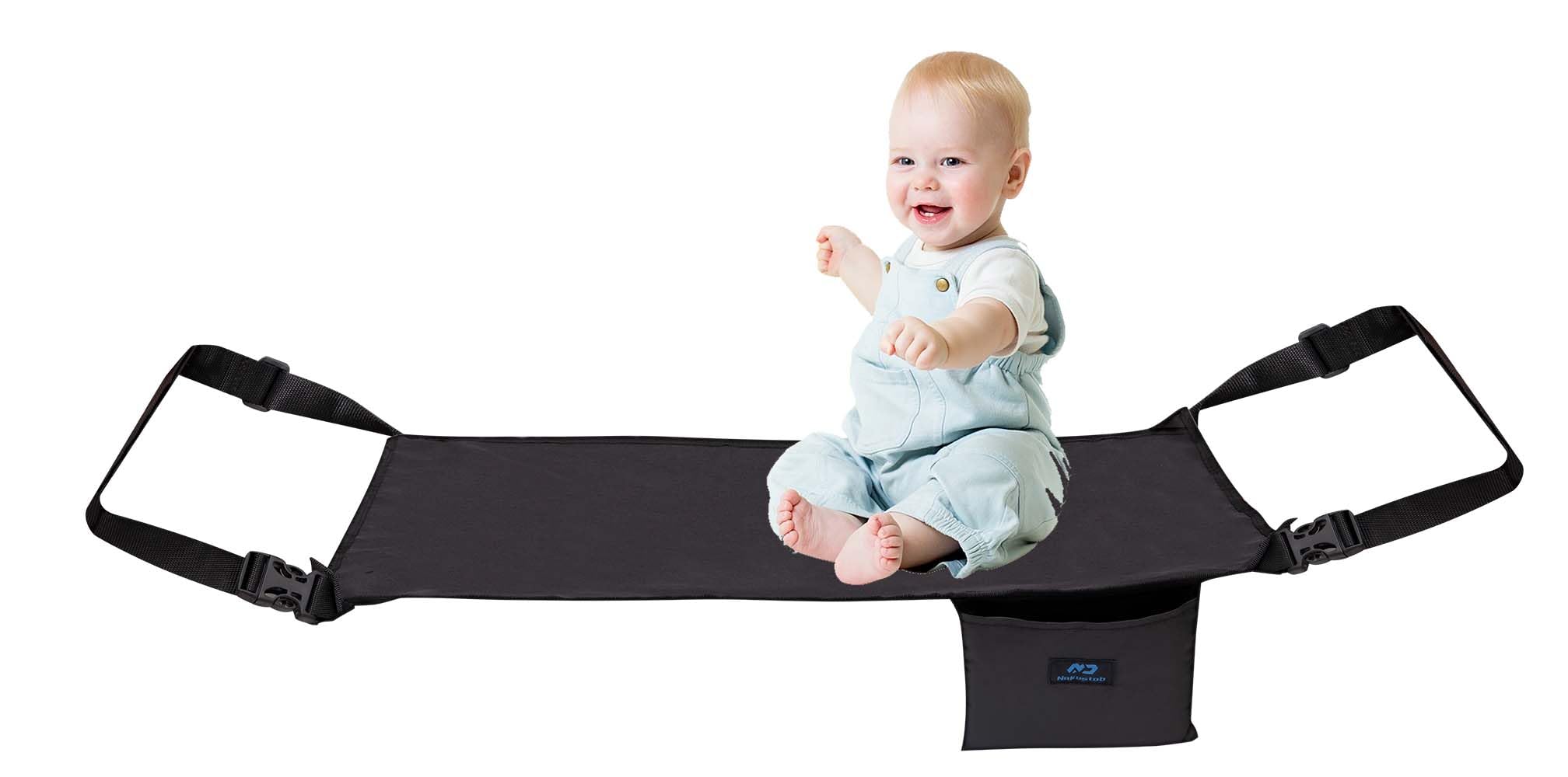 Kids Airplane Bed - Portable Toddler Airplane Bed for Boys & Girls | Flyaway Design | Easy Setup | Perfect for Travel, Playrooms & Sleepovers (Black)