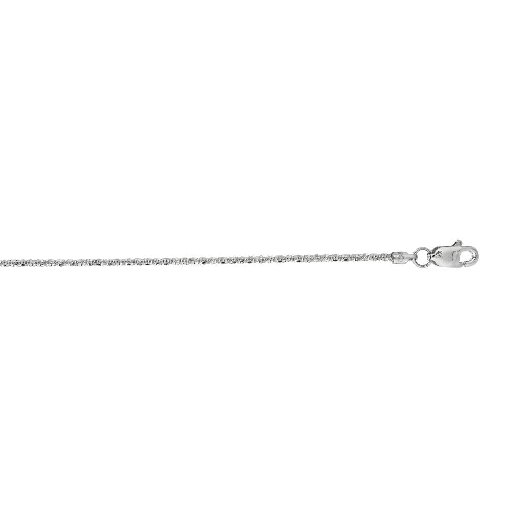 14K Gold 1.1mm Sparkle Chain Necklace - Dainty Delicate Gold Chain for Women - Perfect for Layering, Everyday Wear & Gift Giving
