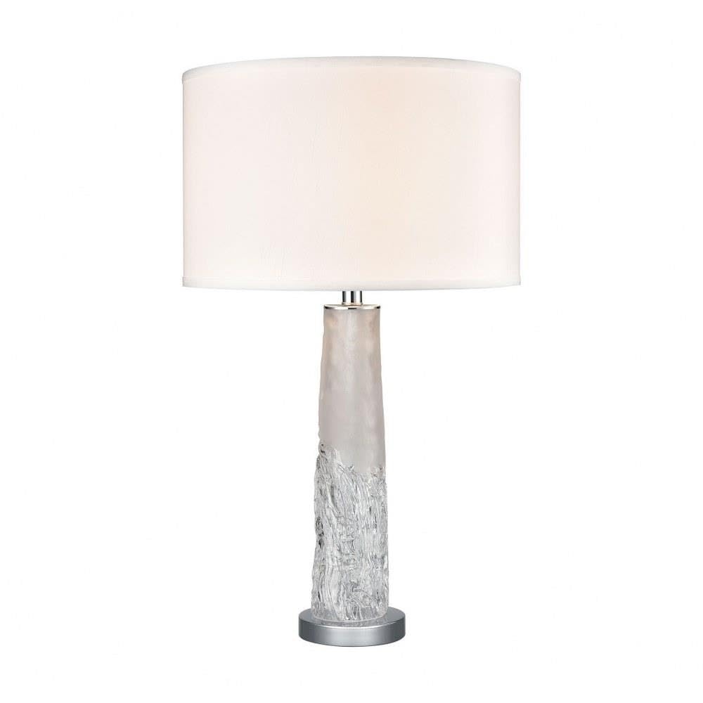 Elk Home Juneau - 1 Light Table Lamp for Bedroom & Living Room | Modern Nightstand Lamp with Fabric Shade | Warm White Lighting for Home Office Decor