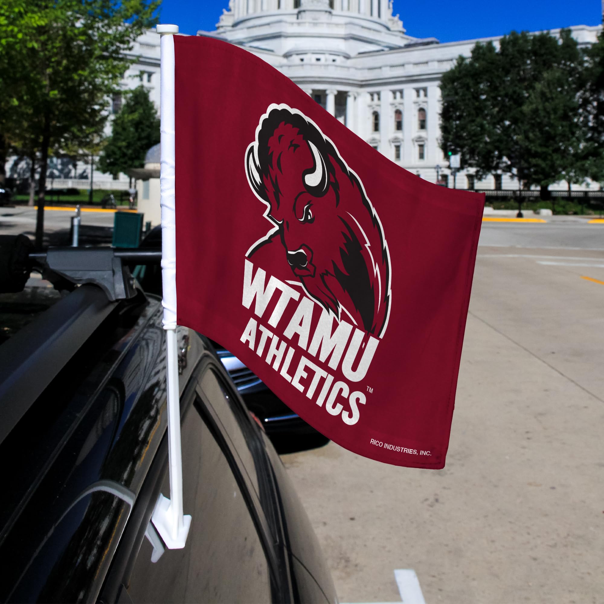 NCAA Double-Sided Car Flag - Perfect for Game Day & Tailgating