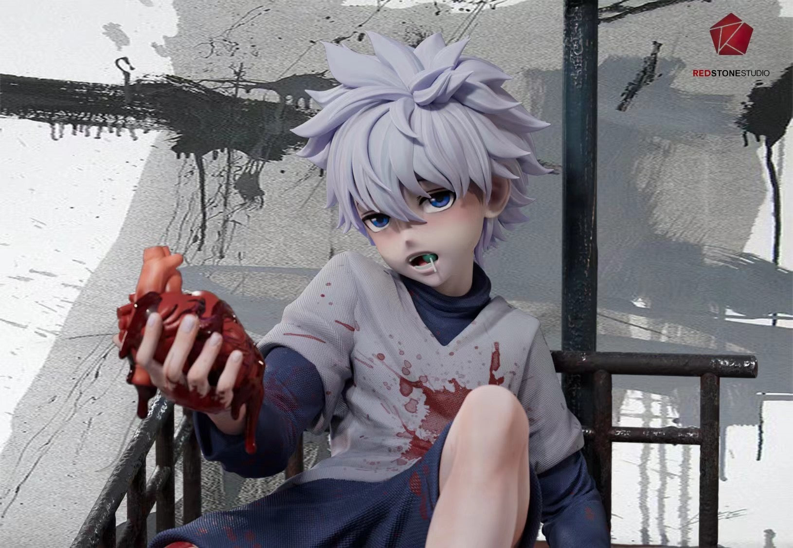 Killua Zoldyck Anime Figure - Red Stone Studio Hunter x Hunter Collectible Action Figure for Anime Fans, Cosplay & Home Decor