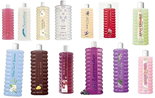 10-Pack 500ml Seasonal Bubble Bath Bottles - Mixed Scent Assortment for Relaxation & Gifting | Perfect for Spa Nights, Bath Time Rituals & Holiday Presents