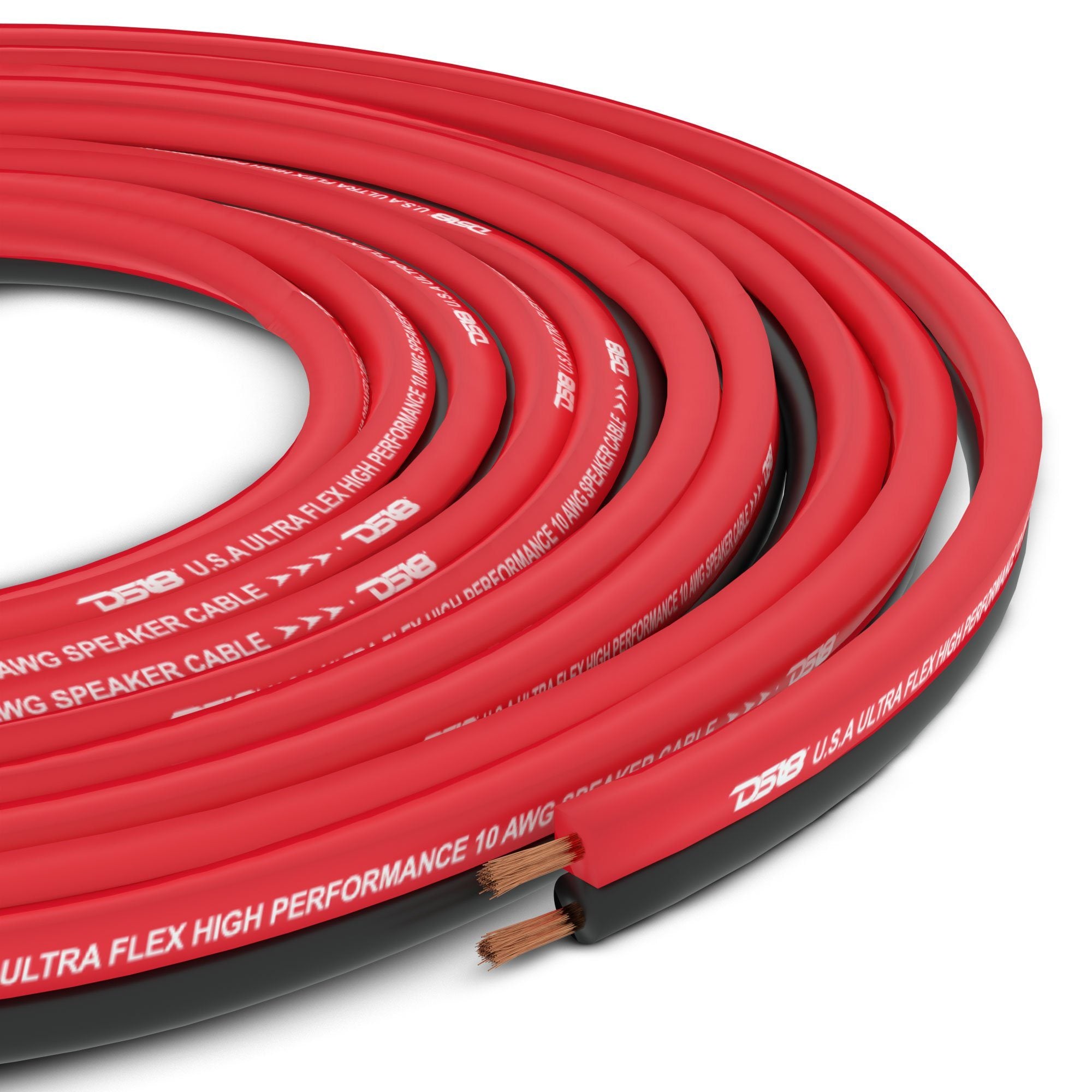 DS18 16 Gauge Ultra Flexible CCA Speaker Wire - 100 Feet (100RB) - High-Quality Audio Cable for Car Stereo, Home Theater & Professional Sound Systems