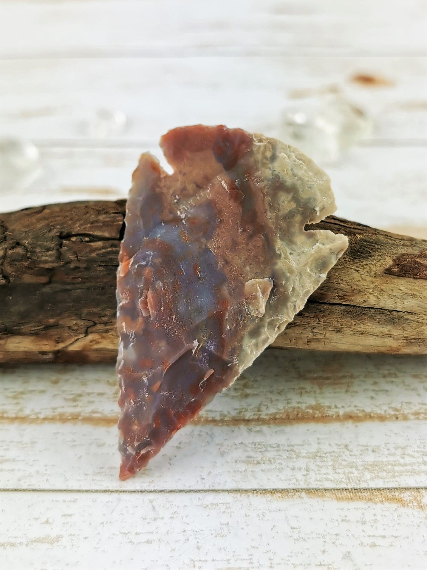 Handcrafted Purple Jasper Arrowheads - Genuine Stone Pendants for Jewelry Making & Native American Style Decor