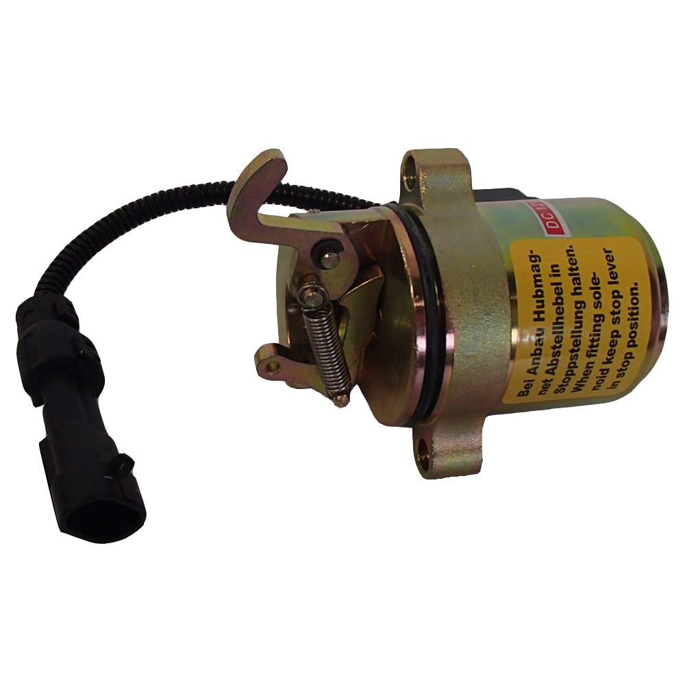 RAParts Fuel Shut-Off Solenoid with Wire - Compatible with Bobcat 442 873 883 863 864 Skid Steer Loaders - Perfect for Engine Maintenance & Fuel System Repair