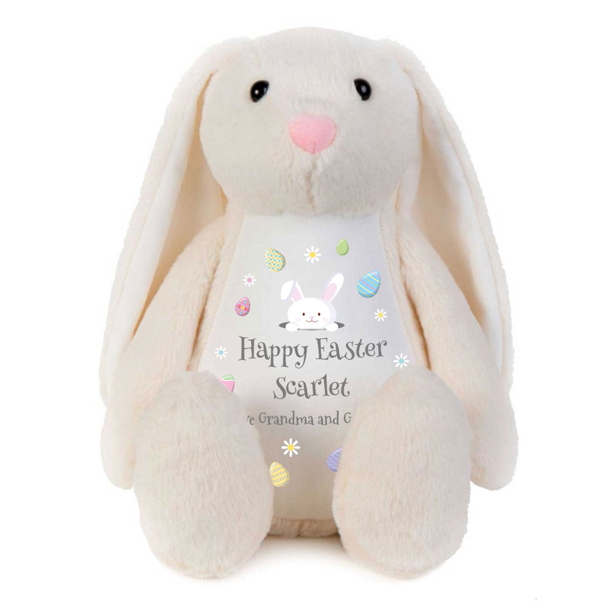 Personalized Voice Message Easter Bunny Plush Toy - Recordable Stuffed Animal for Kids, Easter Gifts, Birthday Presents - Perfect for Easter Baskets, Bedtime Cuddles & Holiday Decorations