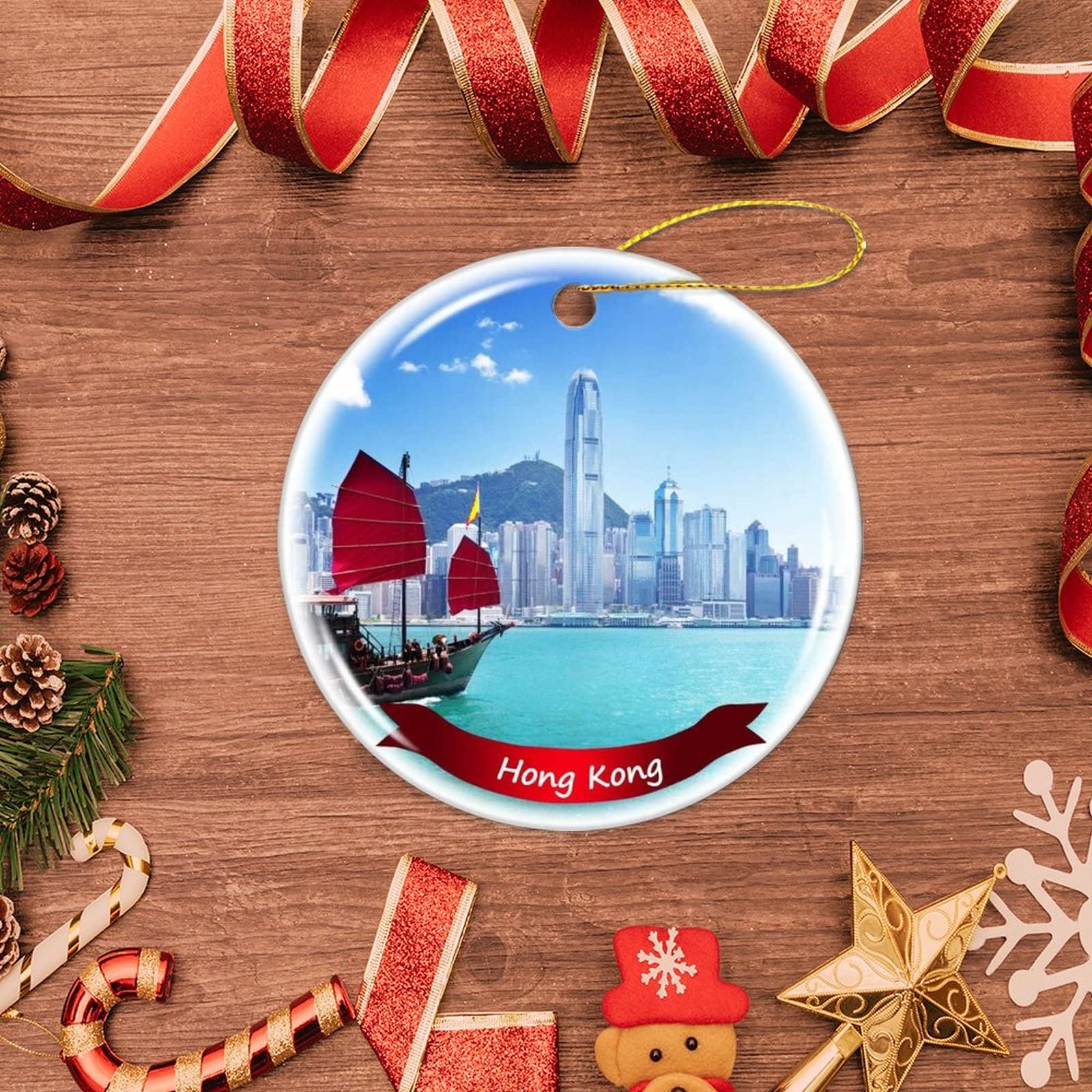 Hong Kong Christmas Ornament - 3