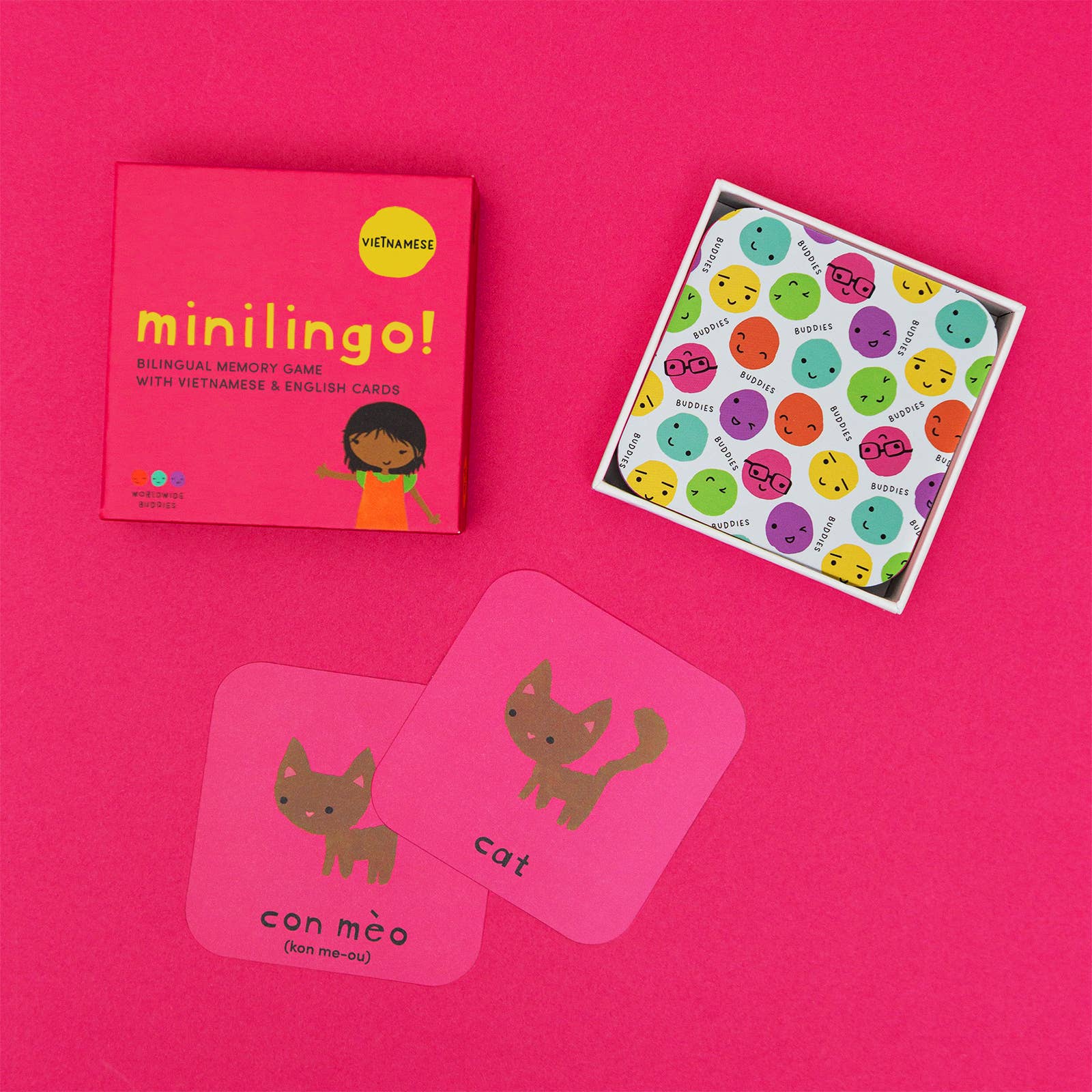 Minilingo Vietnamese English Bilingual Flashcards for Kids - Language Learning Cards for Toddlers & Children - Perfect for Homeschooling, Classroom & Travel