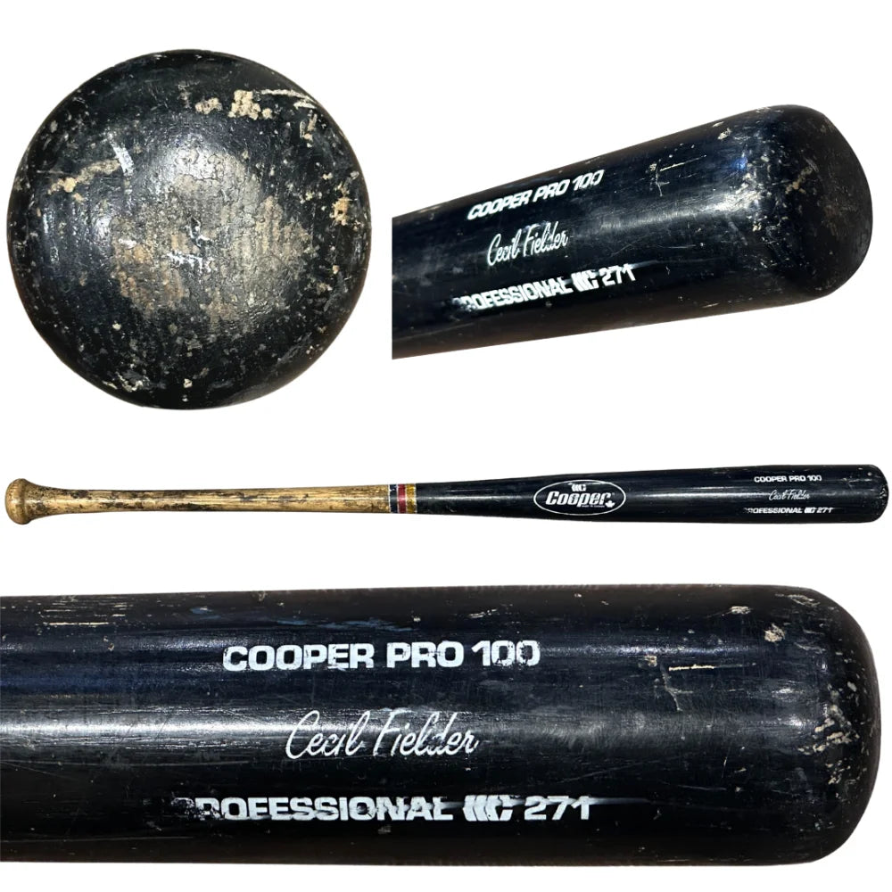 Authentic Cecil Fielder Game Used 1990s Detroit Tigers Cooper Baseball Bat - PSA/DNA Certified Collectible for Baseball Memorabilia Fans & Sports Enthusiasts - Perfect for Display, Investment, and Vintage Sports Collections