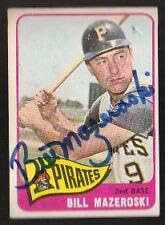1965 Topps #95 Bill Mazeroski Pittsburgh Pirates Signed Auto JSA Certified - Authentic Baseball Trading Card for Collectors & Fans - Perfect for Memorabilia Displays & Sports Enthusiast Gifts