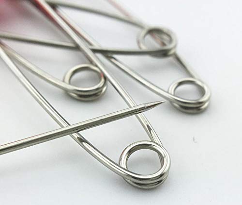 30 Pack Child Proof Safety Pins - Colorful Smile Face Plastic Head Safety Pins for Baby Clothes, Diapers & Fabric Repair - Cute & Secure for Infant Garments, DIY Crafts & Sewing Projects