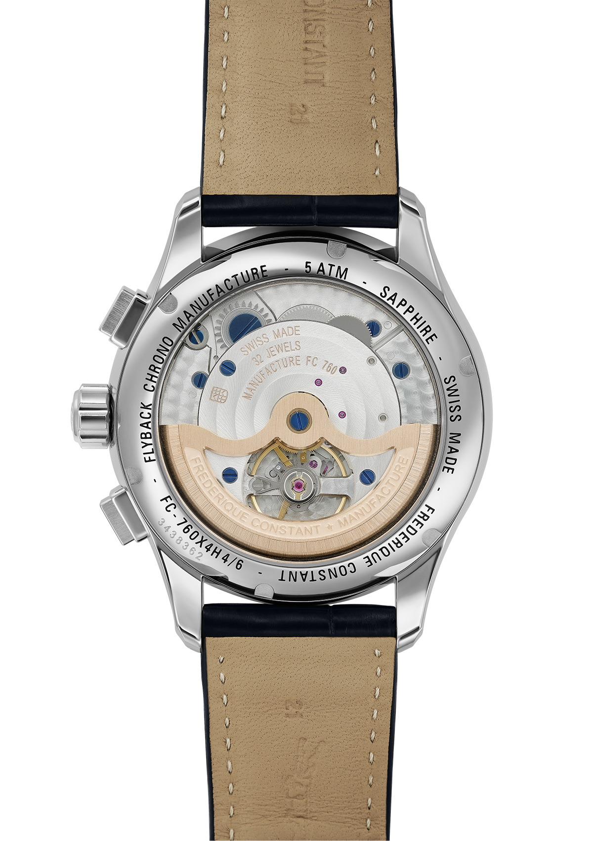 Frederique Constant Flyback Chronograph Automatic Men's Watch FC-760N4H6 - Luxury Swiss Timepiece for Business, Gifts & Special Occasions
