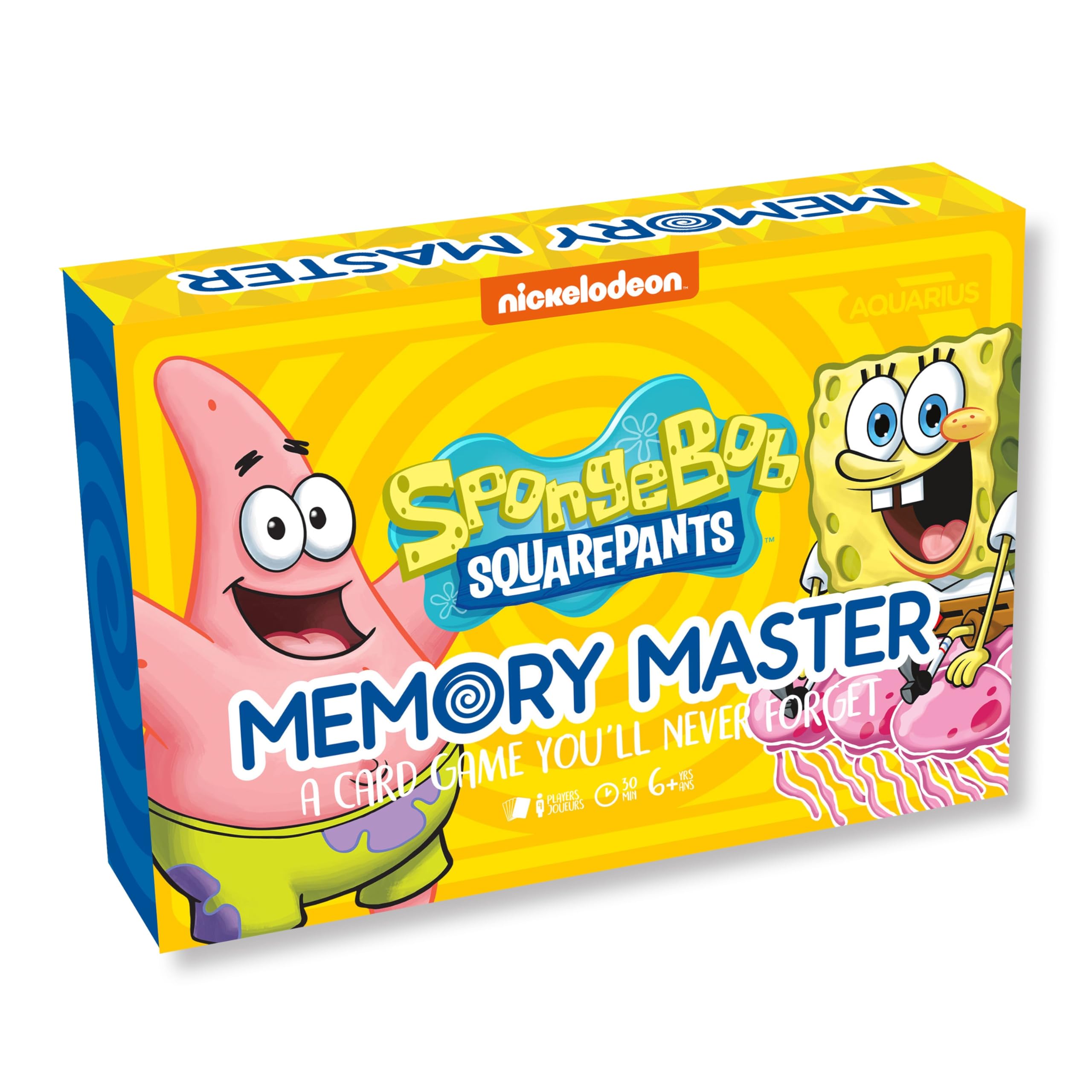 SpongeBob SquarePants Memory Master Card Game - Fun Family Matching Game for Kids & Adults - Perfect for Birthday Parties, Travel, and Indoor Family Game Nights