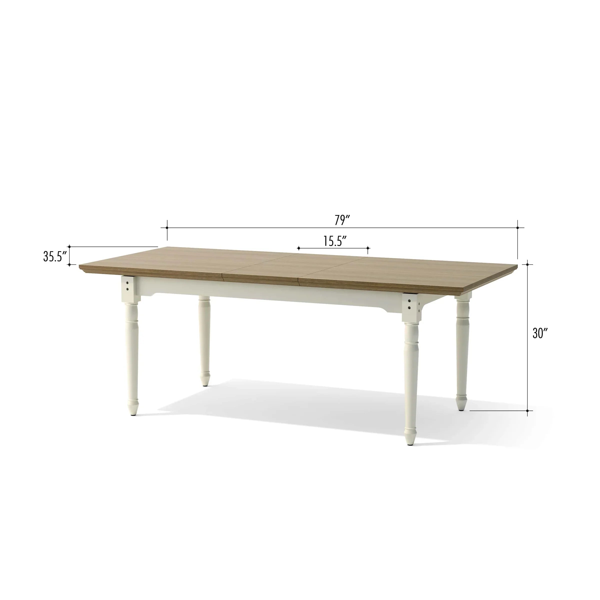 Anderson Teak Chenon Extension Dining Table TBX 7990DT - Solid Teak Wood Outdoor Furniture for Patio, Garden & Poolside Dining - Expandable Table for Entertaining Guests