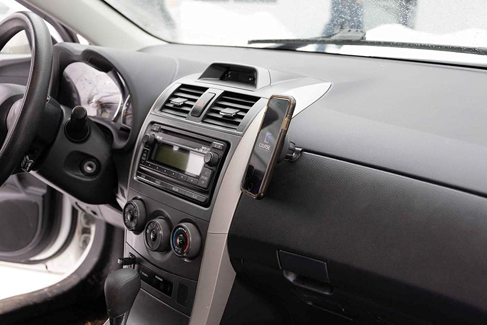 Course Motorsports DirectFit Automatic Gripping Wireless Charger & Phone Holder for Toyota Corolla 2009-2013 - Black | Car Mount for Safe Driving & Hands-Free Navigation