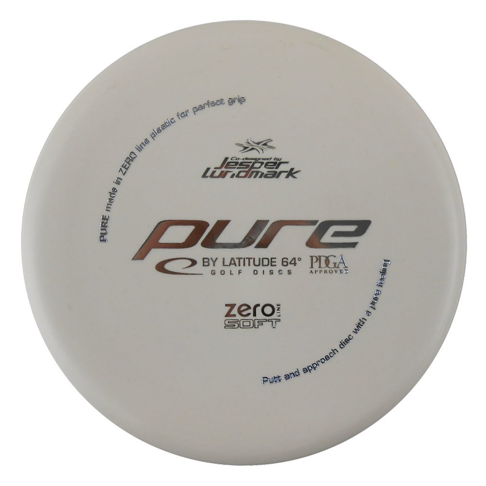 Latitude 64 Zero Line Soft Pure Putt & Approach Golf Disc (173-176g) - Premium Soft Plastic for Accurate Short Game | Perfect for Putting Practice, Approach Shots & Beginners | Colors May Vary