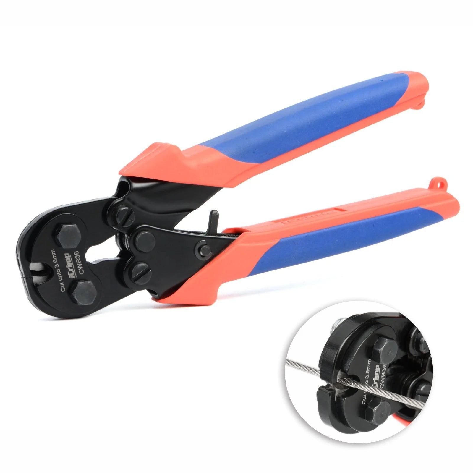 Heavy Duty Wire Rope Cutter for 3.5mm Cable - Professional Tool for Bicycle Brake Cables, Aircraft Cables, Copper Wires & Piano Strings (CWR35) - Perfect for DIY, Bike Repair & Industrial Applications