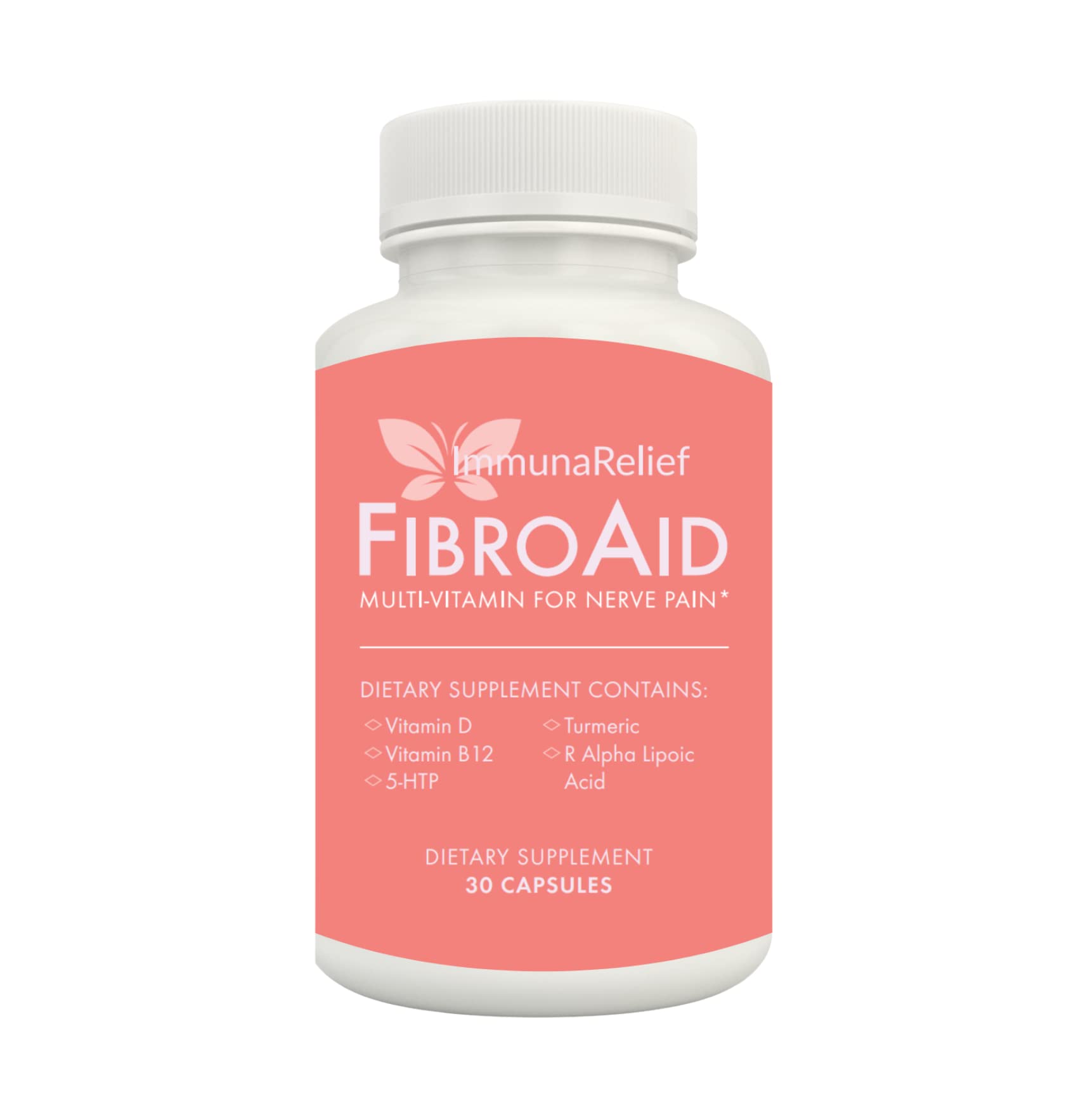 FibroAid Multivitamin for Fibromyalgia Pain Relief - Essential Vitamins & Supplements for Fibromyalgia Support - Reduce Chronic Pain & Fatigue - Ideal for Daily Wellness & Symptom Management