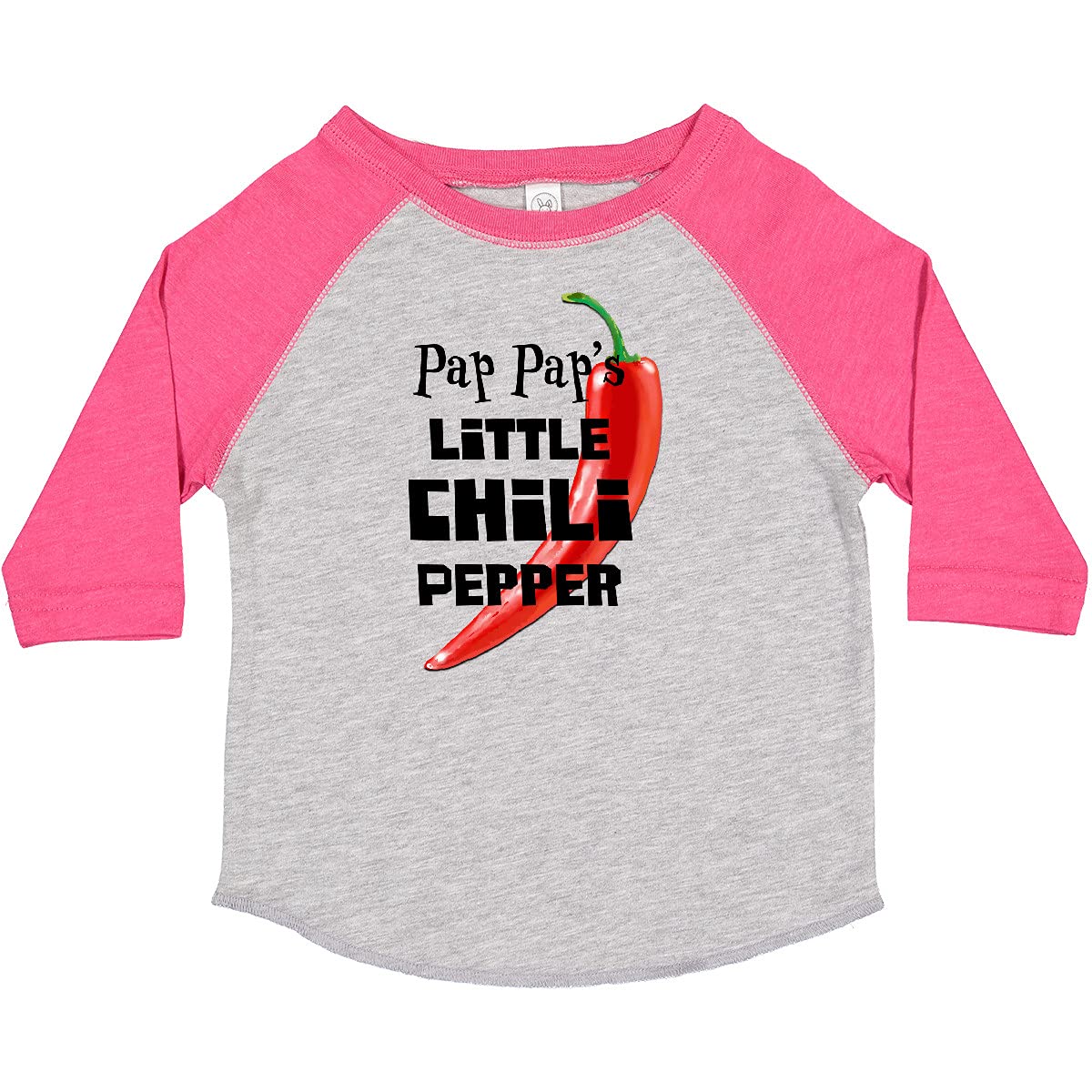 Inktastic Pap Pap's Little Chili Pepper Toddler T-Shirt - Cute Baby Boy & Girl Cotton Tee for Playdates, Family Photos & Everyday Fun