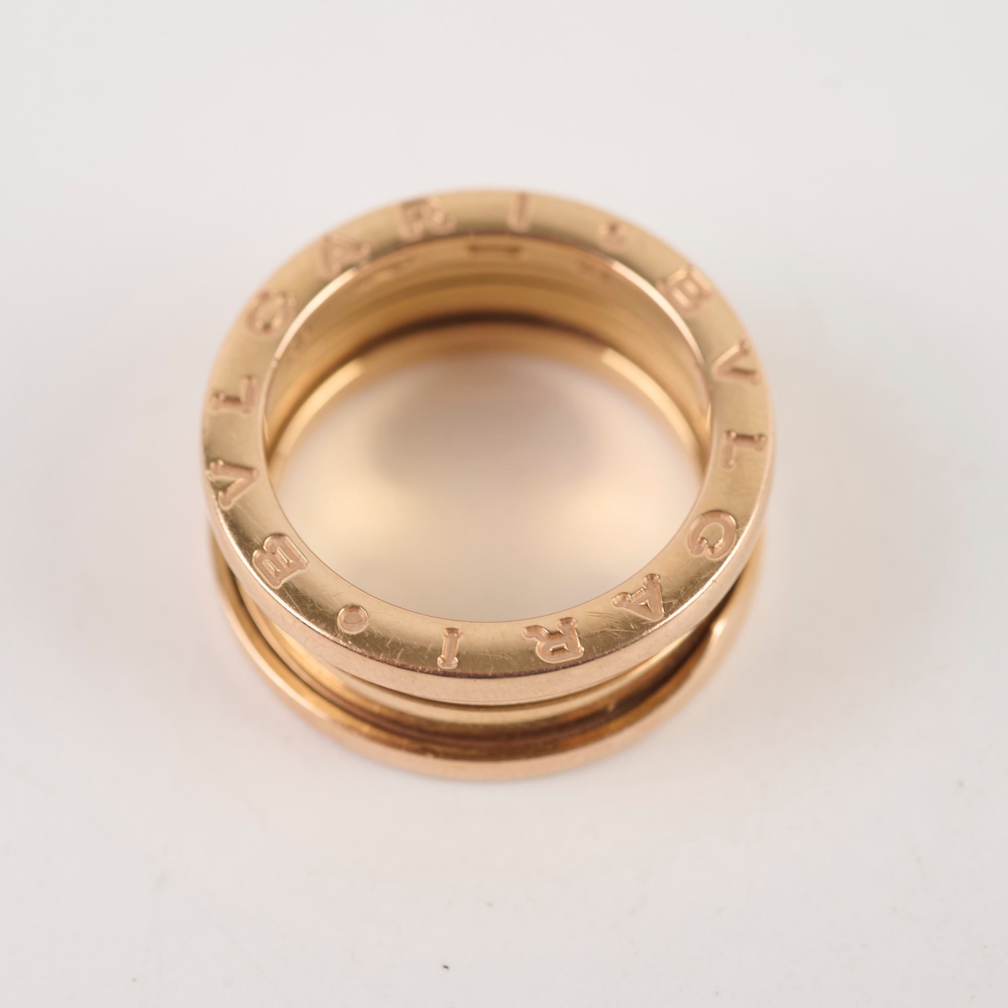 Bulgari B Zero 1 18K Gold Ring - Size 53 (US 6.25) for Women, Luxury Italian Jewelry Gift for Anniversary, Valentine's Day & Special Occasions