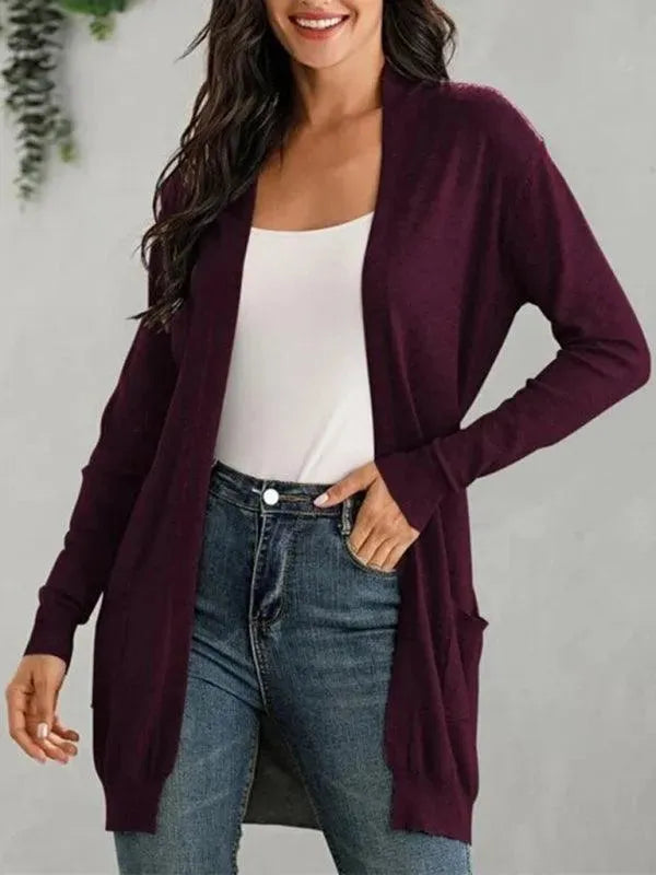 Long Knitted Cardigan Sweater for Women - Cozy Oversized Open Front Wrap - Perfect for Fall, Winter & Layering Outfits