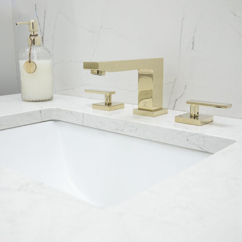 ZLINE Crystal Bay Bathroom Faucet - CBY BF Series - Modern Waterfall Spout Bathroom Sink Faucet with Lever Handle for Vanity, Powder Room & Guest Bath (Brushed Nickel Finish)