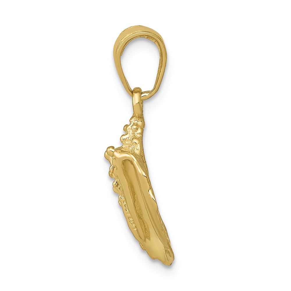 10K Yellow Gold Conch Shell Charm Pendant - FJC Finejewelers - Perfect for Beach Lovers, Jewelry Collectors & Gift Giving