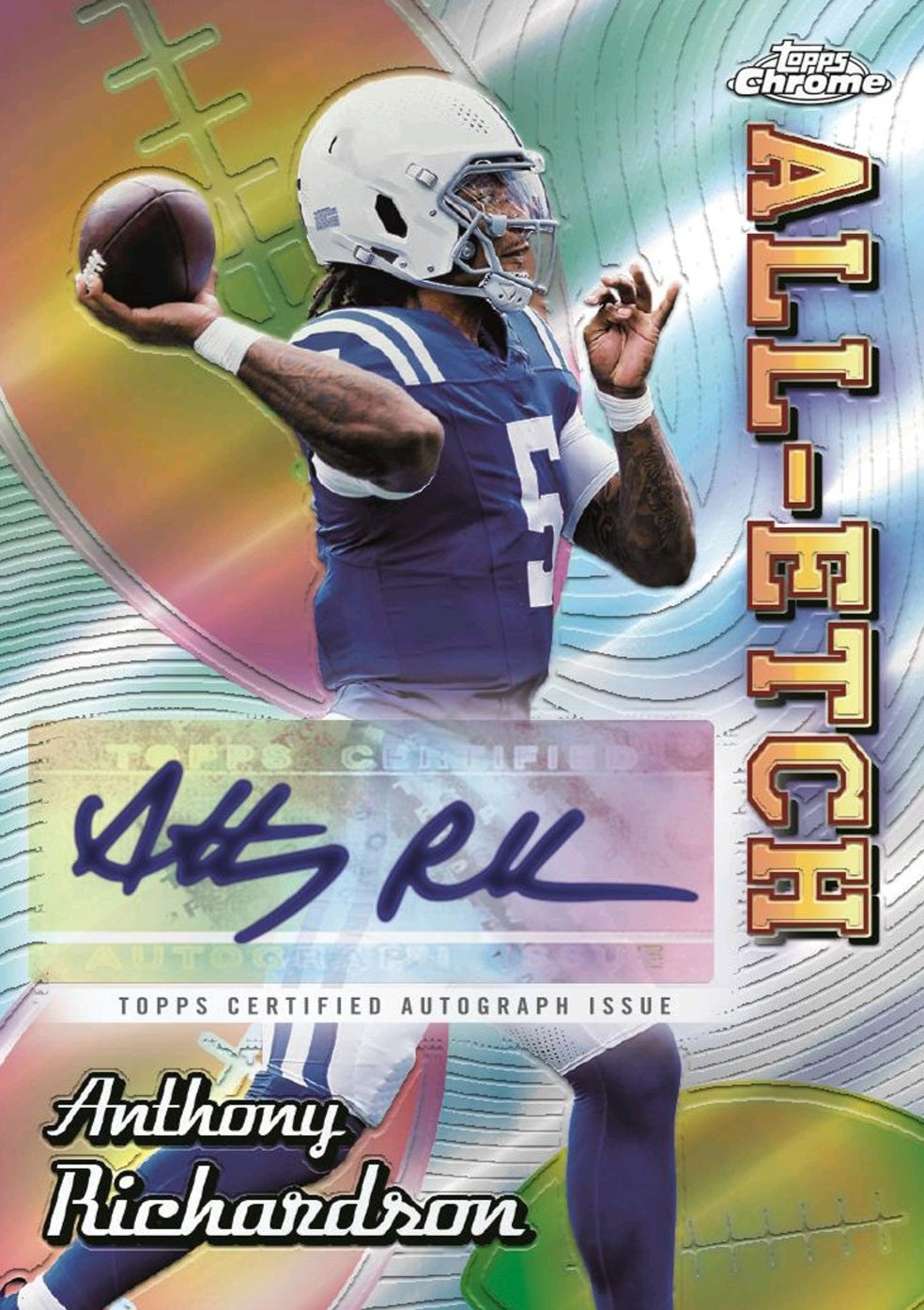2024 Topps Chrome Football Hobby Box - 3 Box Set with #8 Random NFL Teams - Perfect for Collectors, Fantasy Sports & Game Day Trading