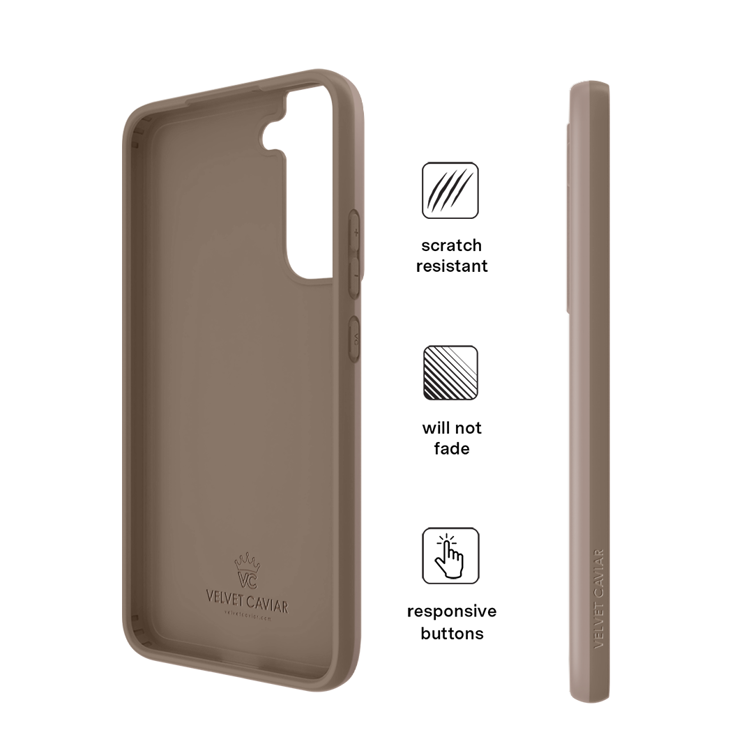 Premium Cashmere Taupe Samsung Phone Case - Soft & Luxurious Protective Cover for Samsung Galaxy [Model] - Perfect for Everyday Use, Travel & Gifting