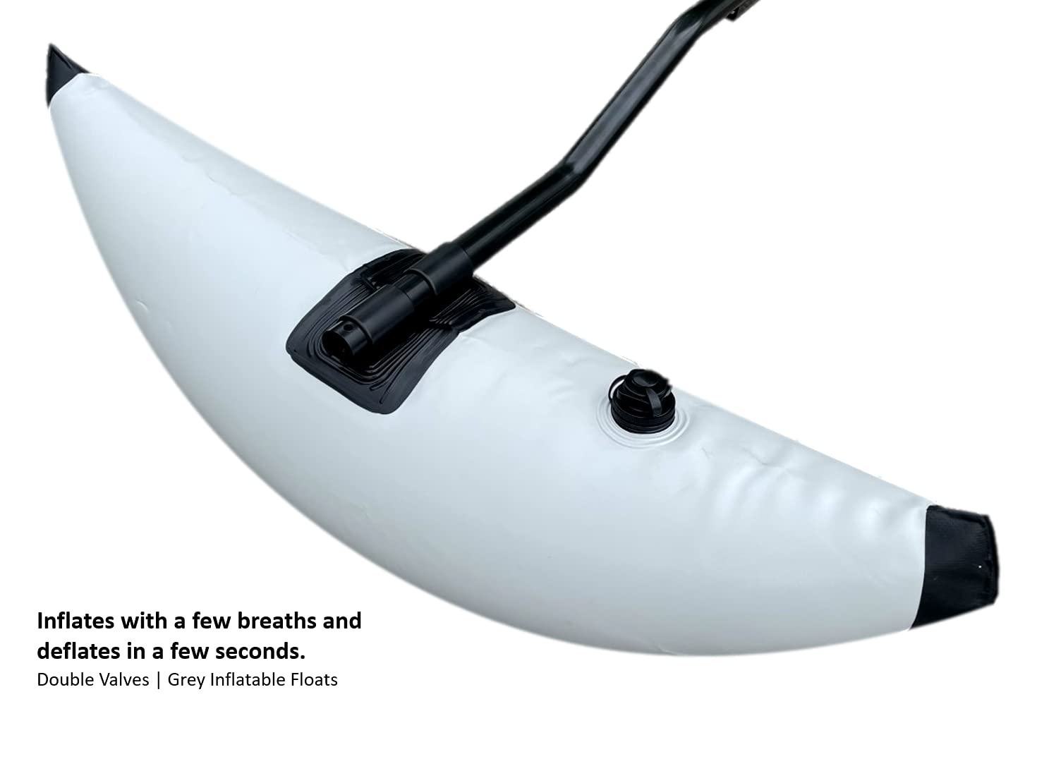 **Pactrade Marine Inflatable Kayak Outrigger Stabilizer System - Adjustable PVC Float Buoy for Canoes & Fishing Boats - Grey Buoyant Sidekick Arm Kit with Repair Patches - Perfect for Kayaking, Fishing & Outdoor Water Sports**
