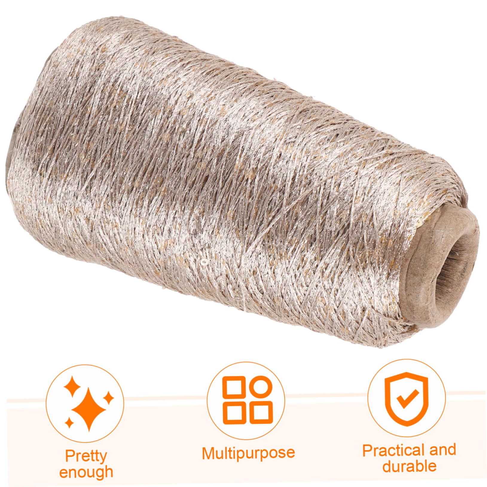 Sparkly Glitter Sequin Cotton Knitting Yarn for DIY Crochet - Soft Black Yarn for Sweaters, Shawls & Scarves | Perfect for Handmade Crafts, Winter Accessories & Gift Making