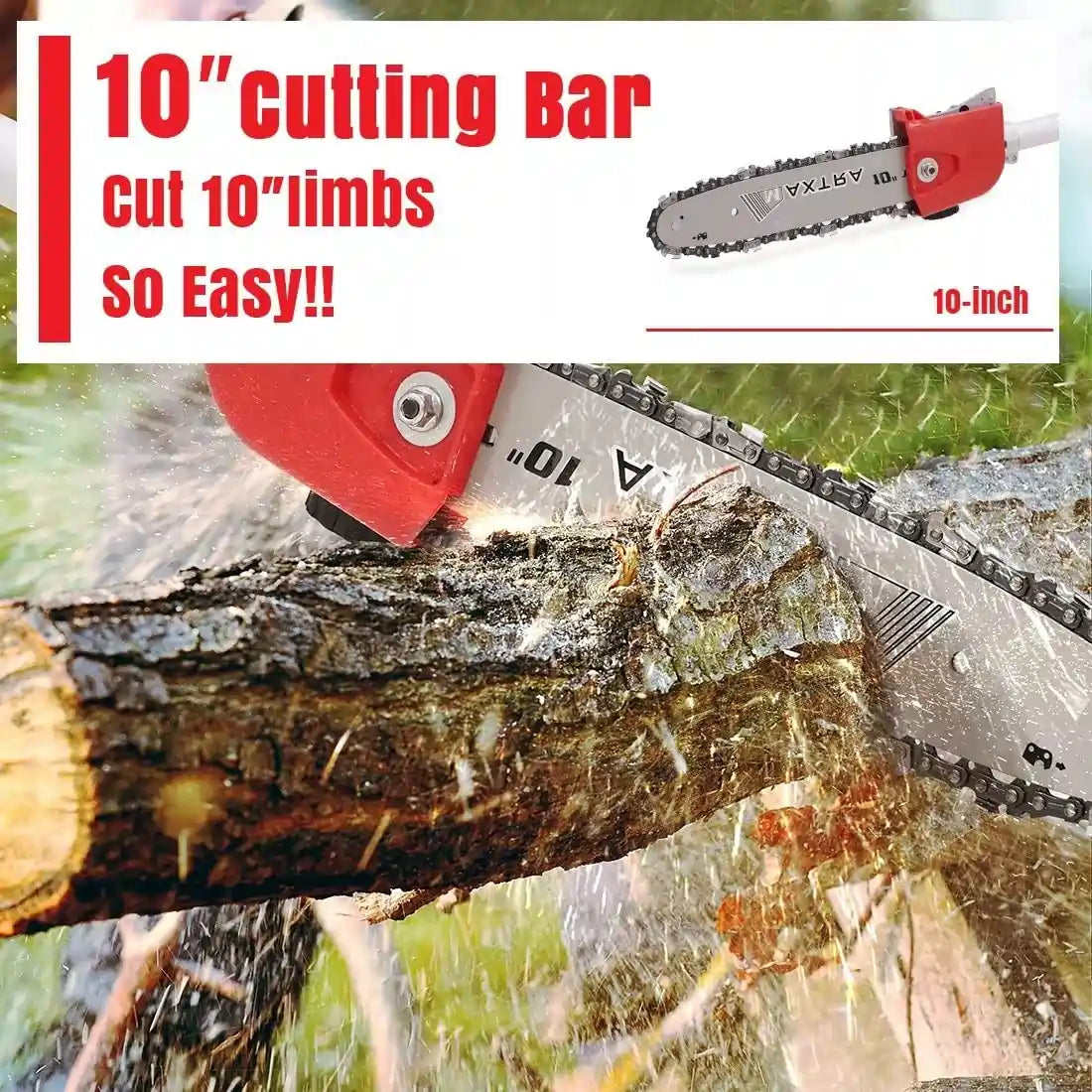 MAXTRA Gas Pole Chainsaw Hedge Trimmer - 20 Inch Cordless Tree Trimmer with 2-Cycle Engine for Professional Landscaping, Tree Pruning & Yard Maintenance | Perfect for Garden, Farm & DIY Projects