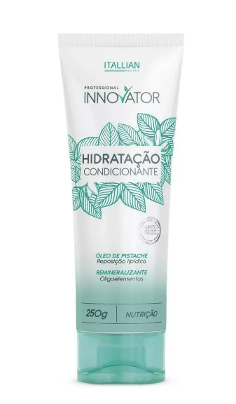 Hydrating & Remineralizing Pistachio Oil Hair Mask 250g - Deep Conditioning Treatment for Dry, Damaged Hair - Italian Hair Technology - Perfect for Salon-Quality Hair Care at Home