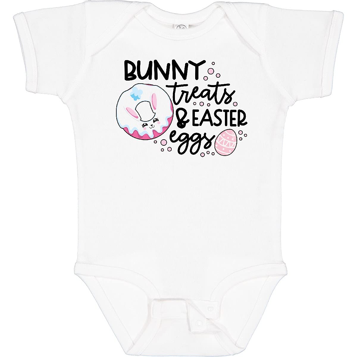 Inktastic Easter Bunny Treats and Easter Eggs Baby Bodysuit - Cute Easter Outfit for Infants & Toddlers - Perfect for Easter Photos, Egg Hunts & Family Gatherings