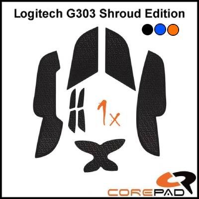 Corepad Soft Grips (Flat Edge) for Logitech G303 Shroud Edition - Premium Mouse Grip Tape for Enhanced Gaming Performance & Comfort