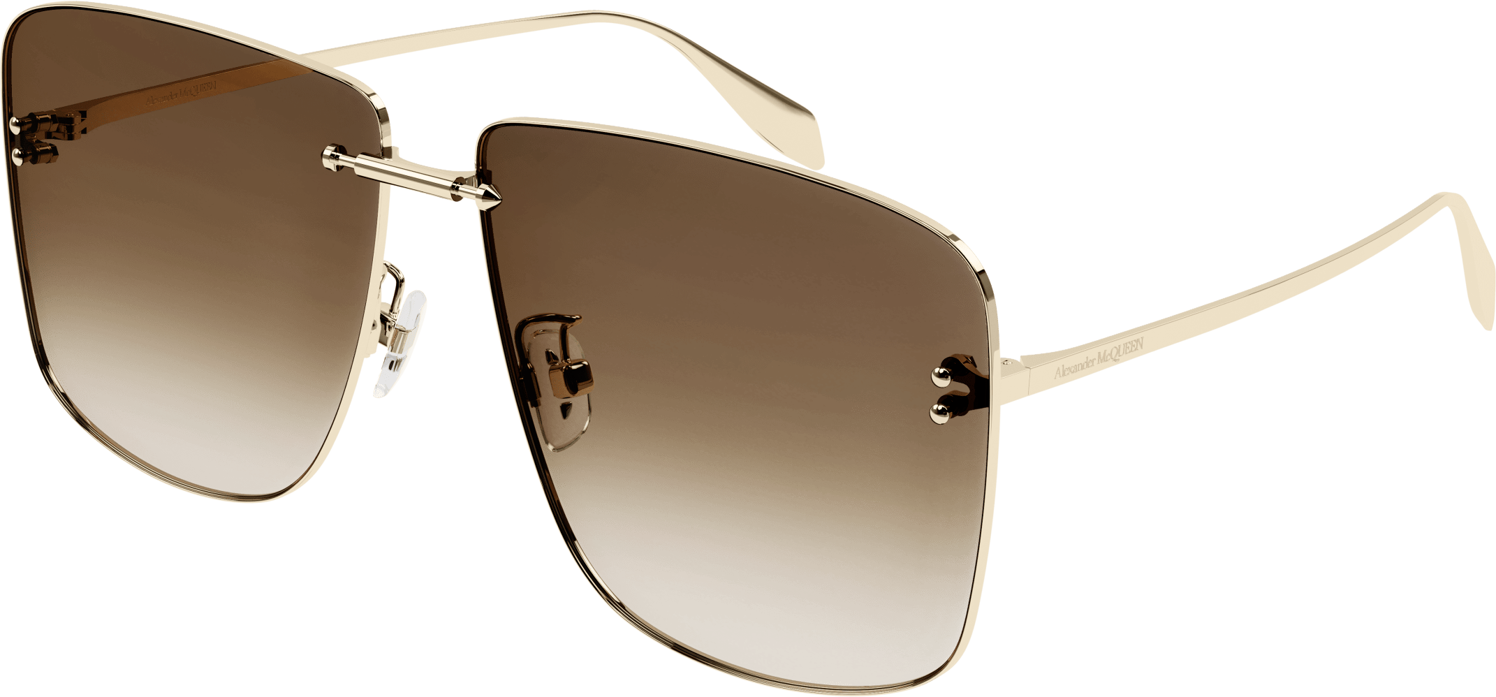 Alexander McQueen AM0343S Sunglasses - Luxury Designer Shades for Men & Women - UV Protection & Polarized Lenses - Perfect for Driving, Travel & Outdoor Activities
