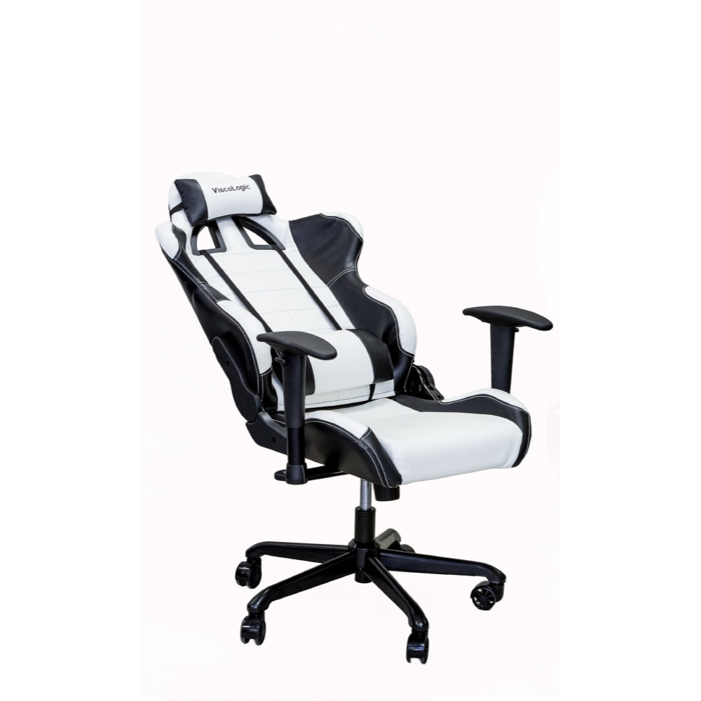 PRO X SERIES 7206 Ergonomic Gaming Chair - White & Black - High Back Racing Style with Lumbar Support - Perfect for PC, Console Gaming & Home Office