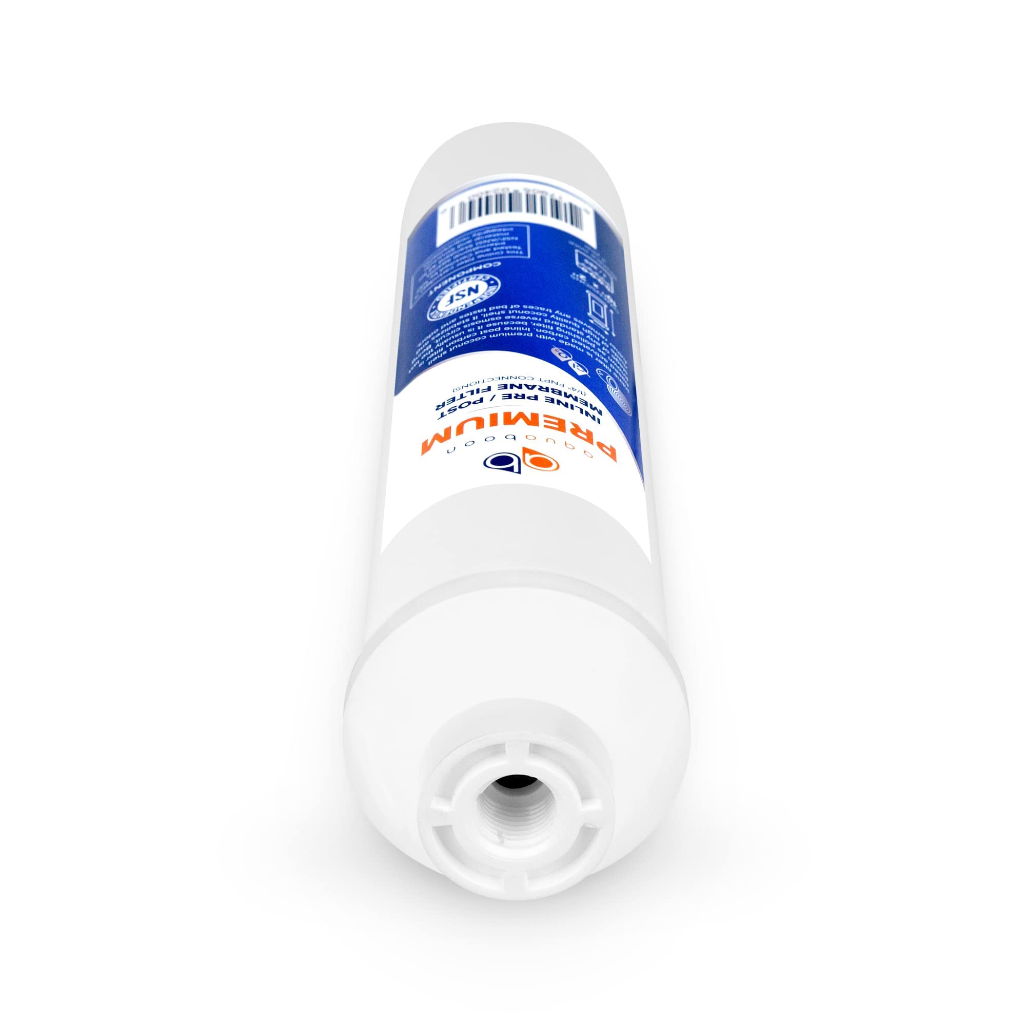 Aquaboon 25-Pack Premium Inline Post/Carbon Water Filter Cartridge for Reverse Osmosis Systems - Improves Taste & Removes Contaminants - Perfect for Home Drinking Water & Aquariums