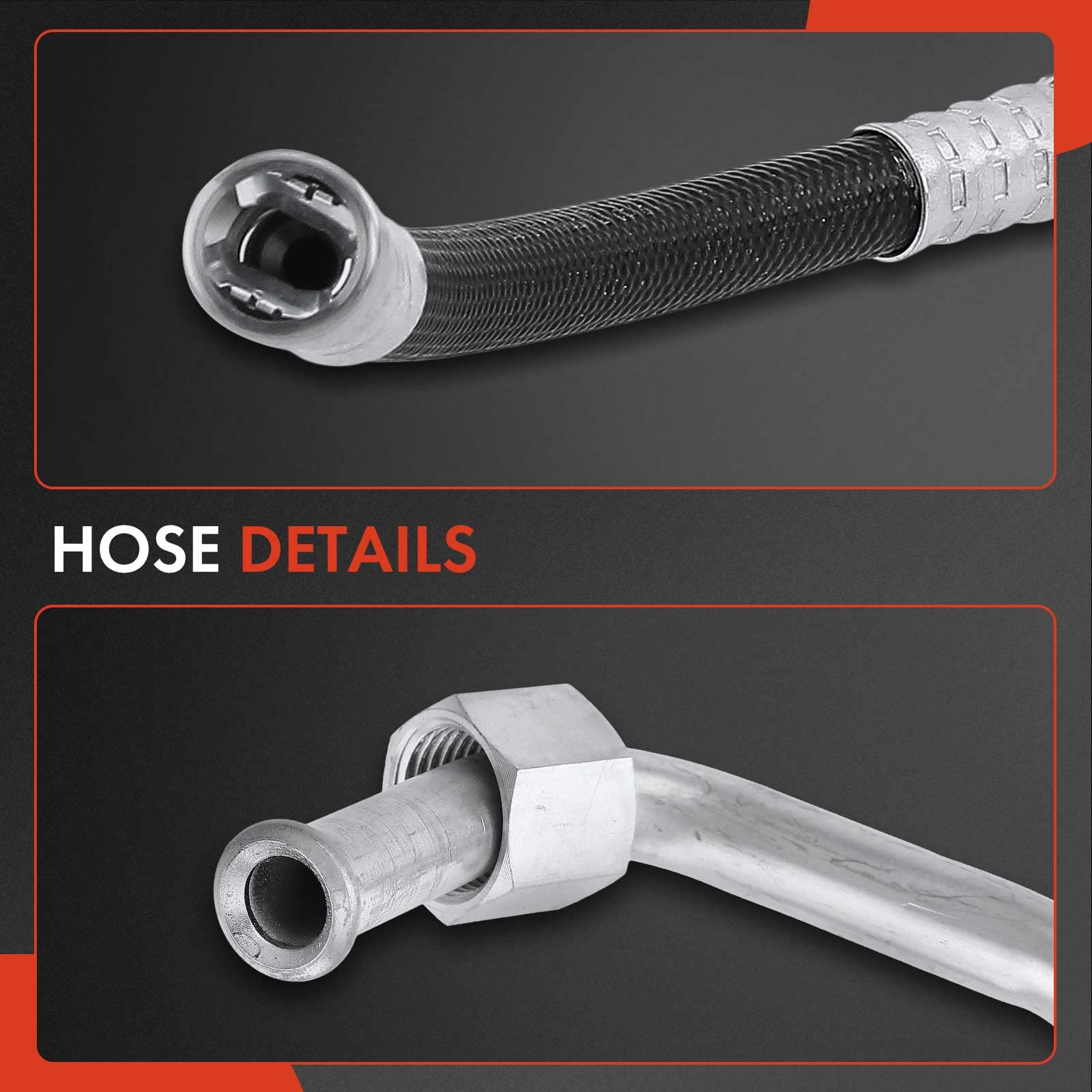 Premium Automatic Transmission Oil Cooler Line Hose Assembly for 2005-2009 Dodge Ram 2500/3500 5.9L 6.7L - Heavy Duty Replacement Part for Towing & Off-Road Performance