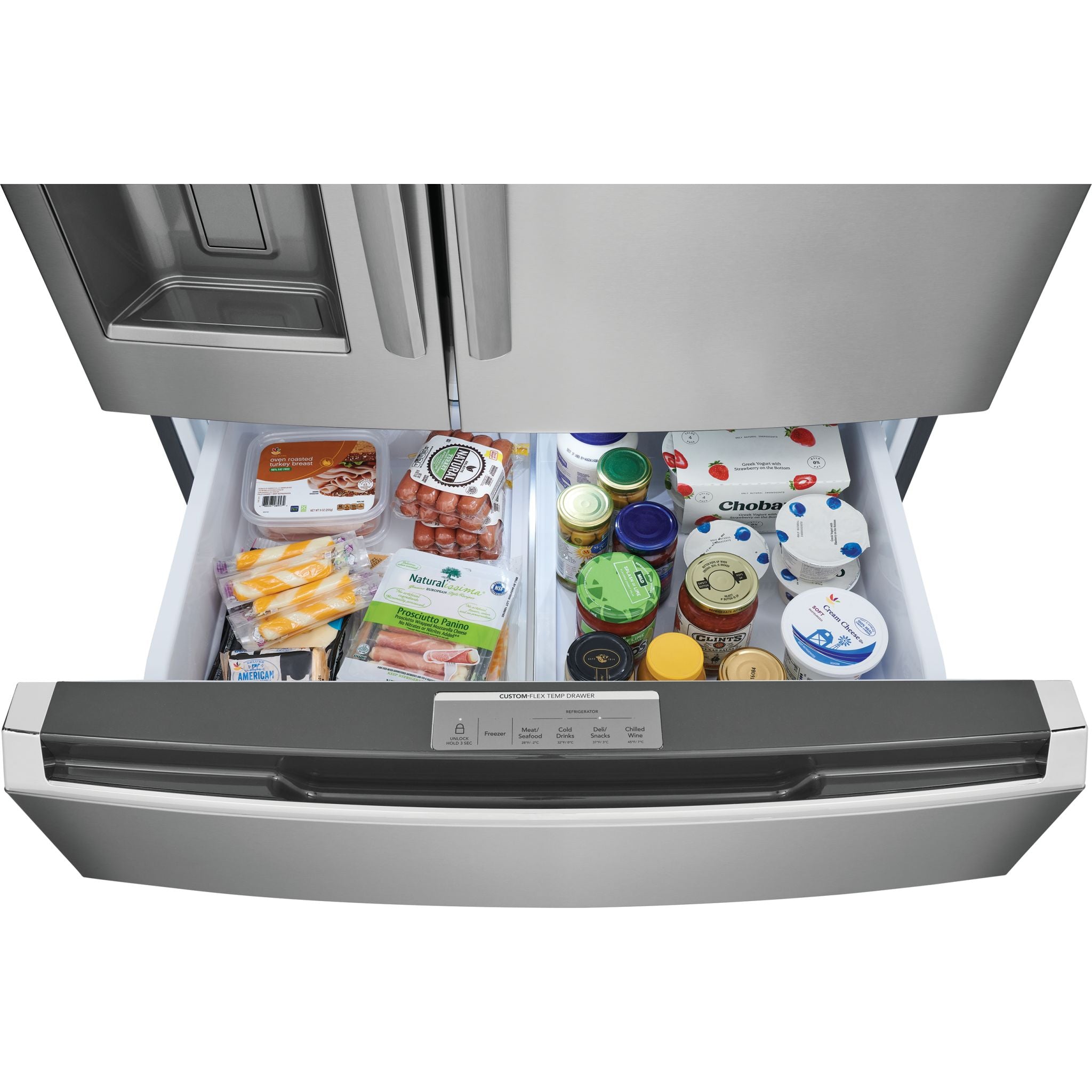 Frigidaire Gallery GRMS2773AF 4-Door French Door Refrigerator with Stainless Steel Finish - Perfect for Modern Kitchens, Large Families & Entertaining Guests