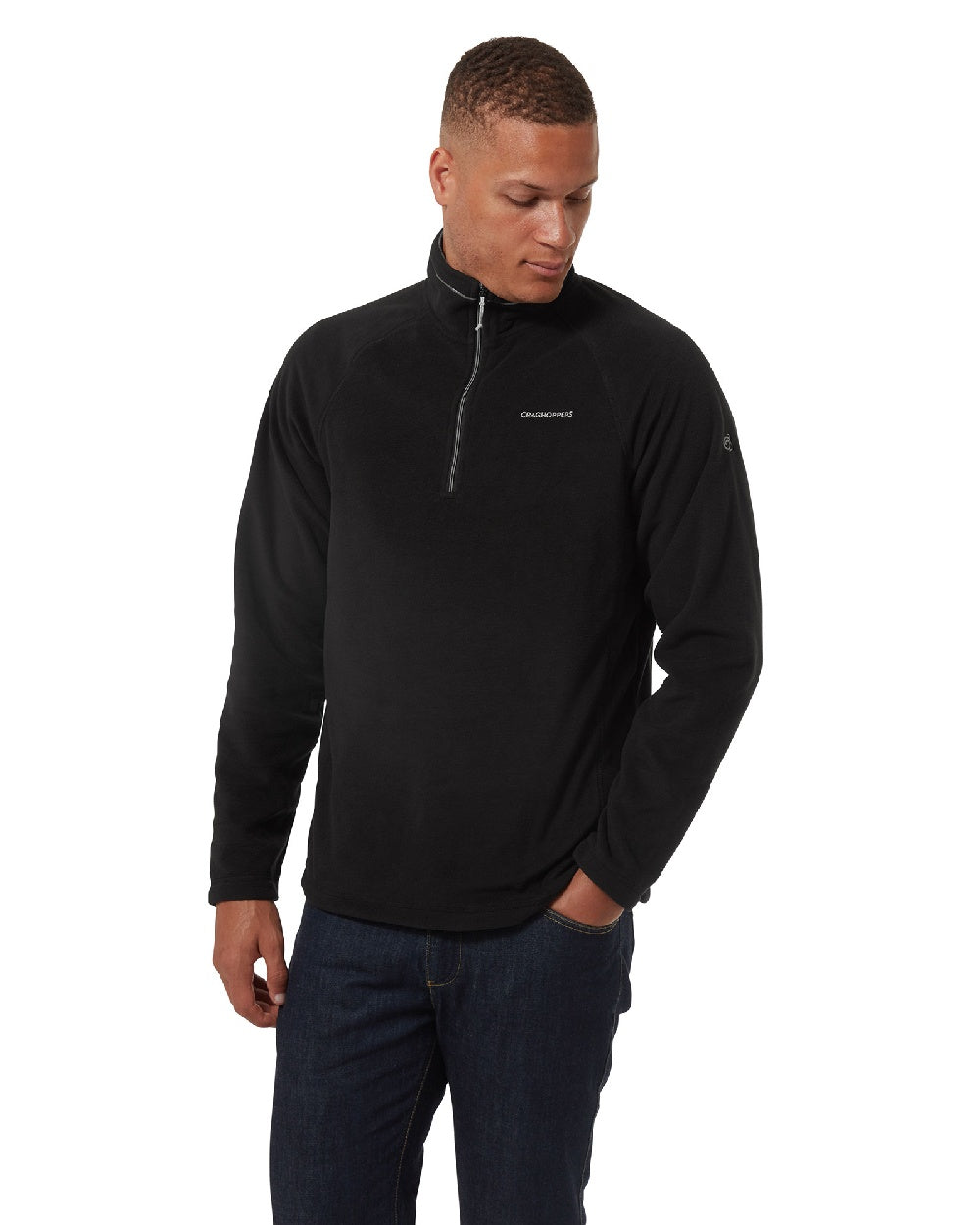 Craghoppers Corey VI Half Zip Fleece Jacket for Men - Lightweight Outdoor Pullover for Hiking, Camping & Travel - Warm & Comfortable Fleece Layer