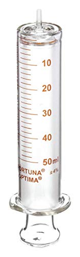 50mL Reusable Glass Syringe with Luer Lock - Medical Grade, Lab & DIY Essential for Precise Liquid Measurement (Ideal for Essential Oils, Chemistry Experiments & Home Brewing)