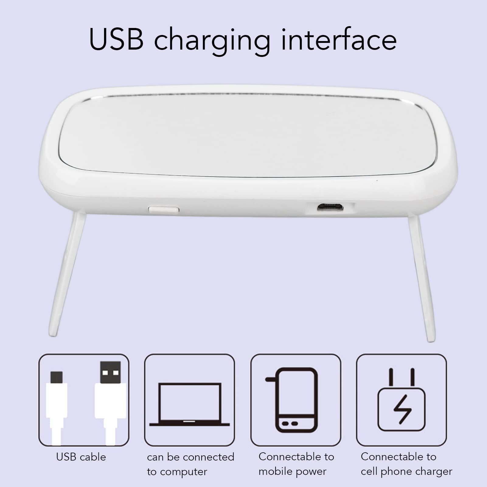 Mini UV LED Nail Lamp - 8W USB Portable Gel Nail Dryer for All Gel Polish, Fast Curing Light with Mouse Shape Design | Perfect for Home Manicures, Salon Nail Art & Travel Nail Care