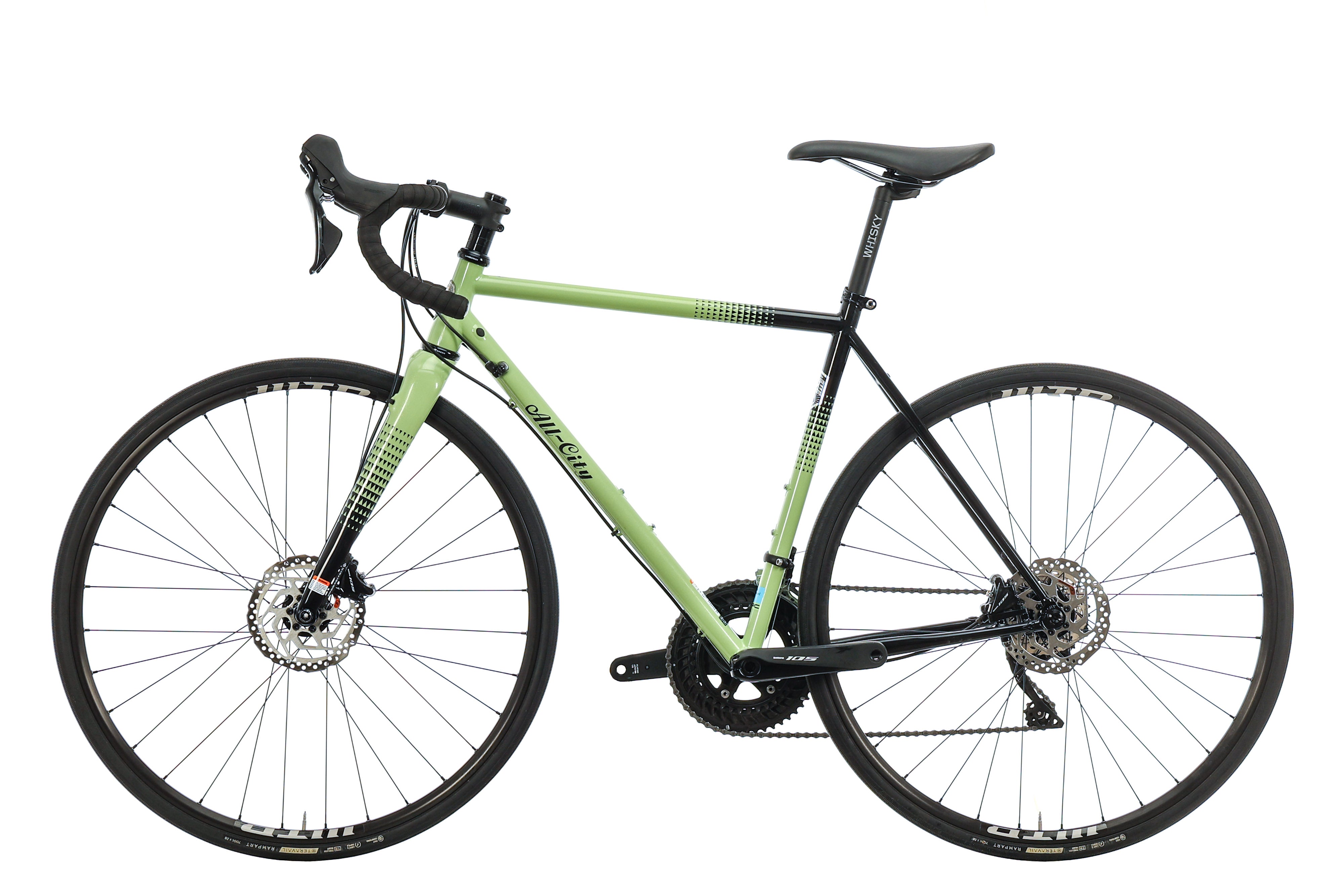 2023 All City Zig Zag Road Bike - 49cm Lightweight Aluminum Frame for Urban Commuting & Fitness Riding