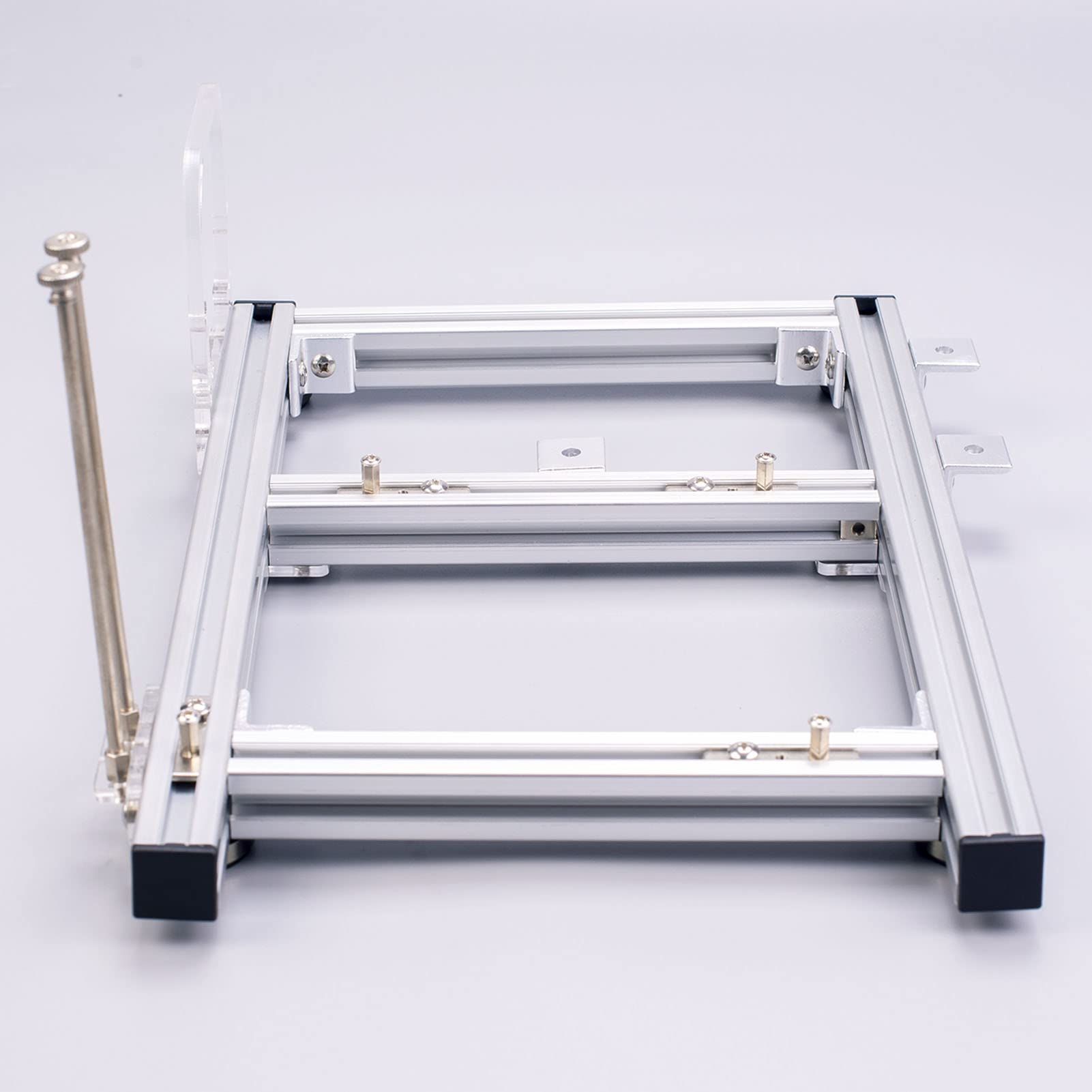 DIY Open Frame PC Case - Aluminum Chassis Bracket for Motherboard & GPU Support | Computer Test Bench for ATX/Mini-ITX | Perfect for PC Building, Modding & Hardware Testing | Home Office & Gaming Setup