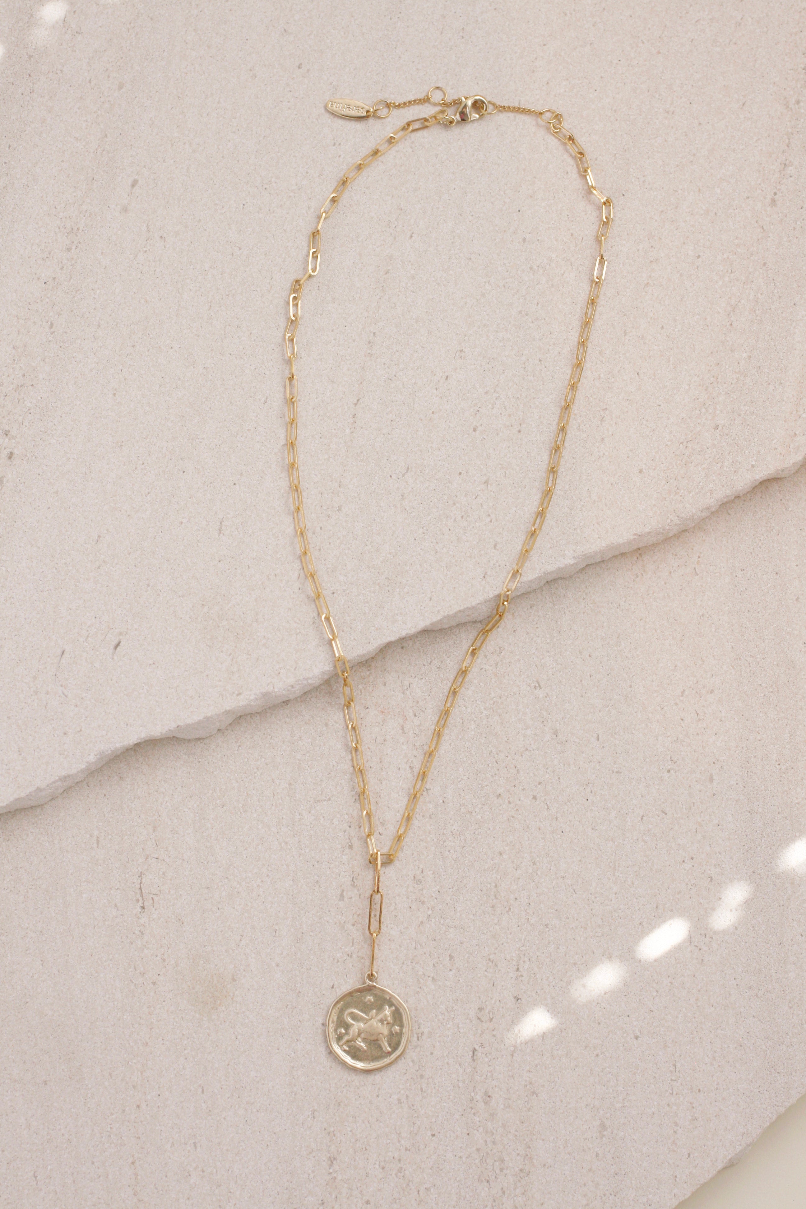 Stylish Paperclip Chain Zodiac Necklace - Personalized Zodiac Sign Jewelry for Women - Perfect for Daily Wear, Gifts & Special Occasions