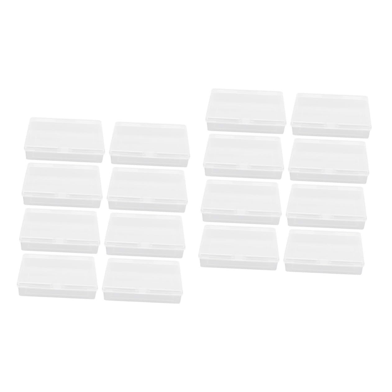 TOYANDONA 16-Piece Plastic Storage Box Set with Lids - Perfect for Organizing Poker Cards, Game Pieces & Small Items | Great for Home, Office & Travel Use