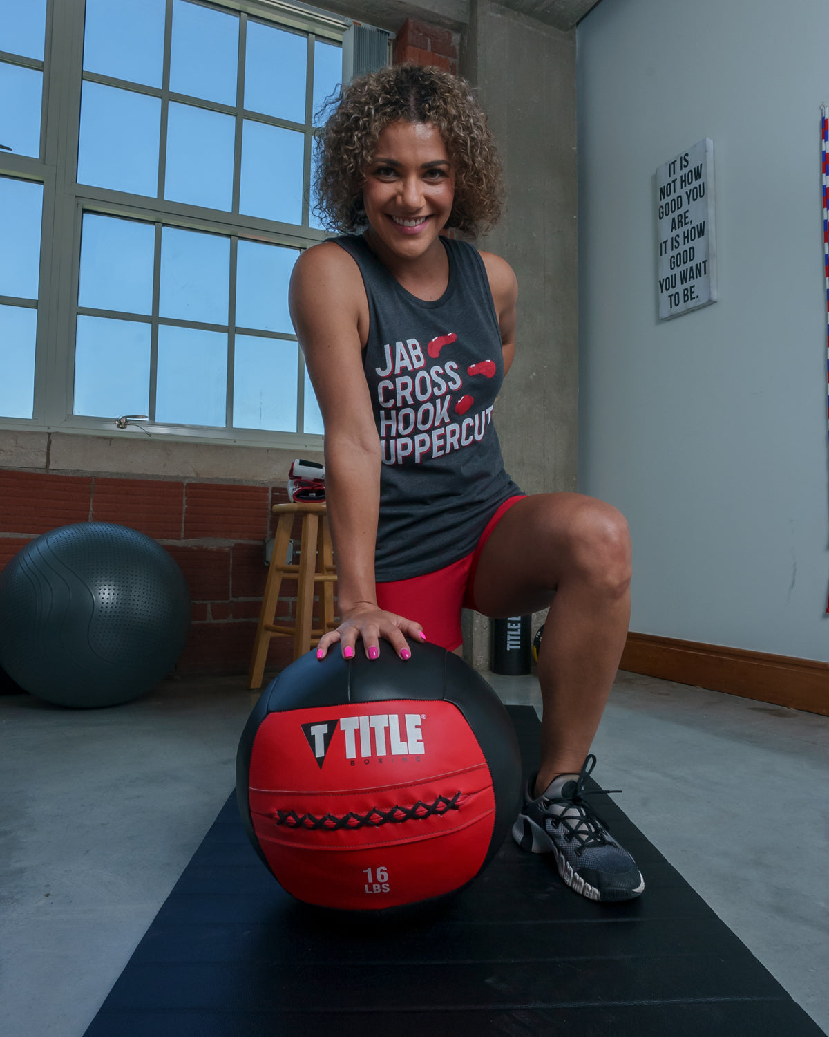 TITLE Boxing Jab Cross Women's Muscle Tee - Breathable Workout Top for Boxing Training & Fitness - Perfect for Gym, MMA & Cardio Exercises